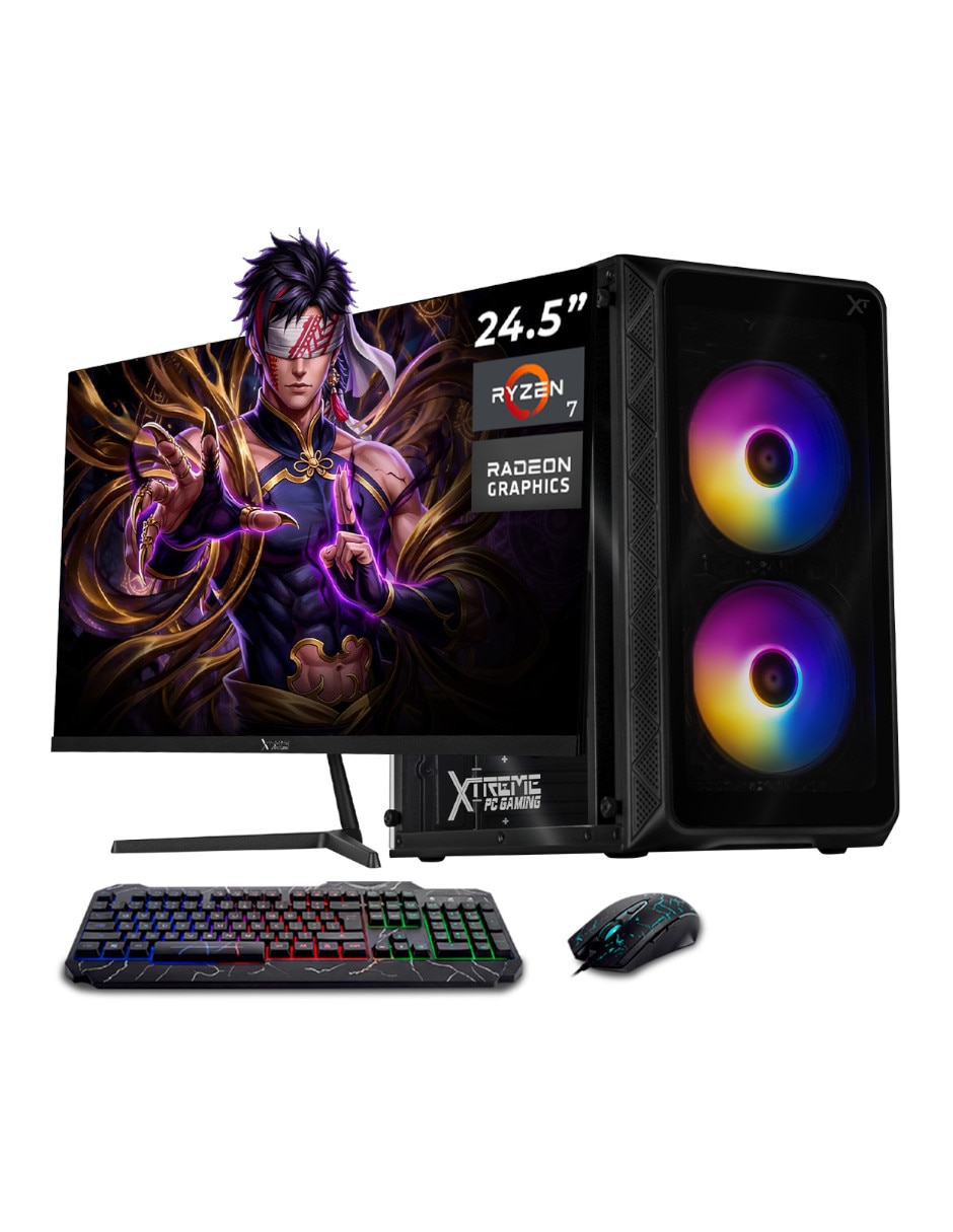 Computadora gamer XTACR732GBVEGA7MDPB 24 pulgadas Full HD AMD Ryzen 7 AMD Radeon Graphics 16 GB RAM 1 TB SSD