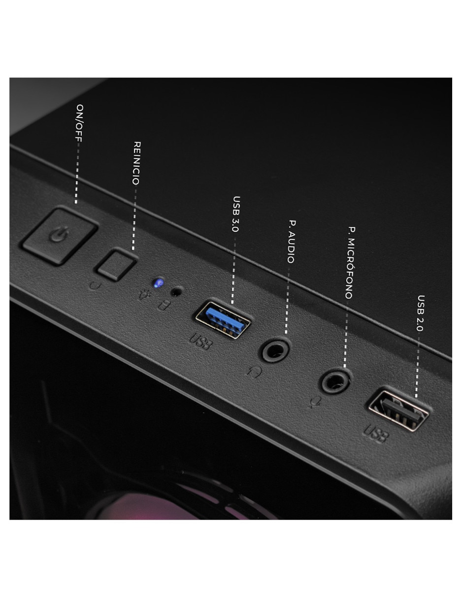 Computadora gamer XTACR732GBVEGA7MDPB 24 pulgadas Full HD AMD Ryzen 7 AMD Radeon Graphics 16 GB RAM 1 TB SSD 8