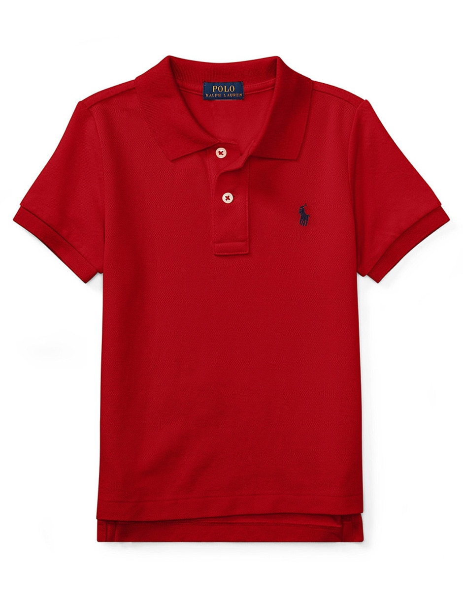 Playera tipo polo de algodón para bebé niño