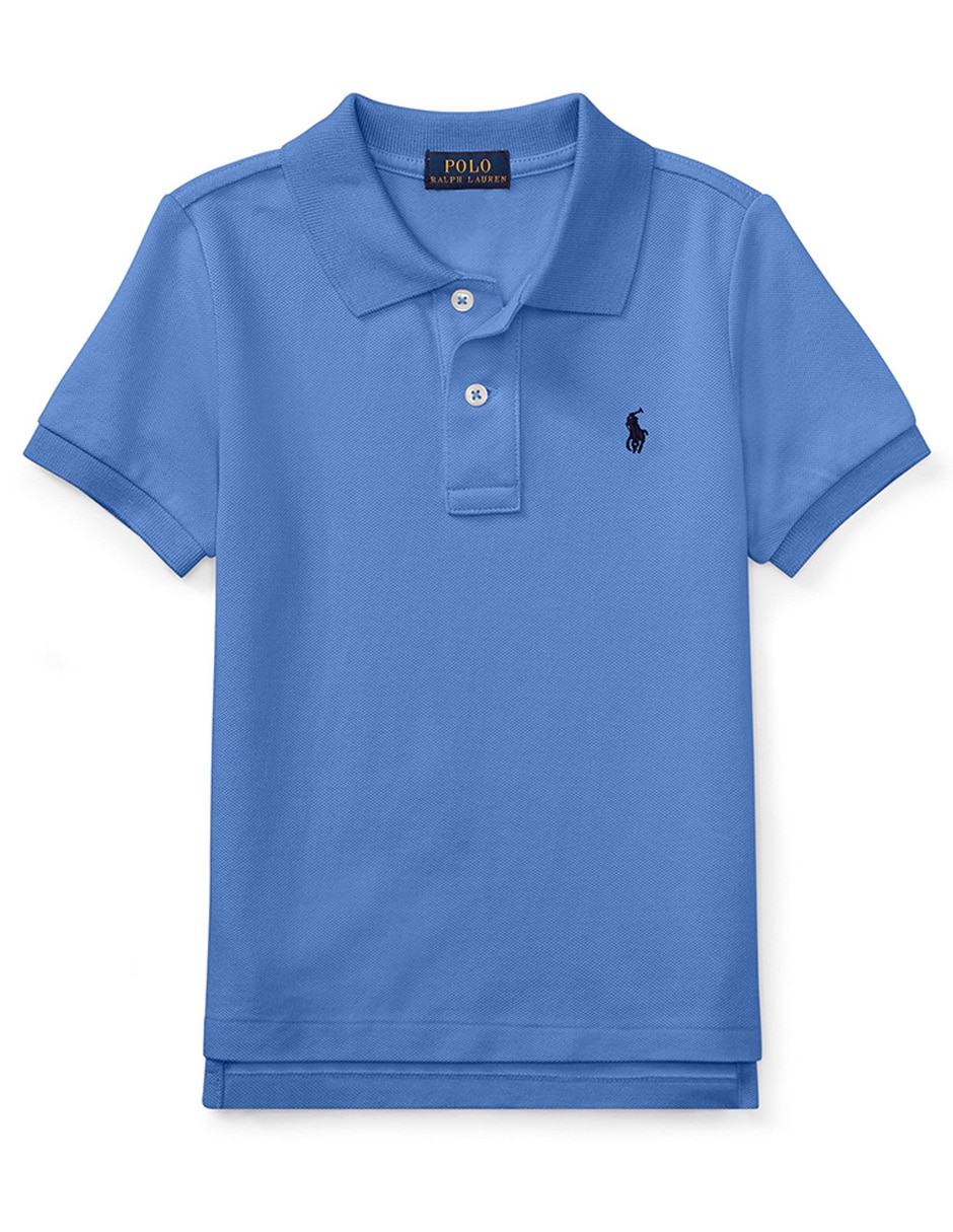 Playera tipo polo de algodón para bebé niño