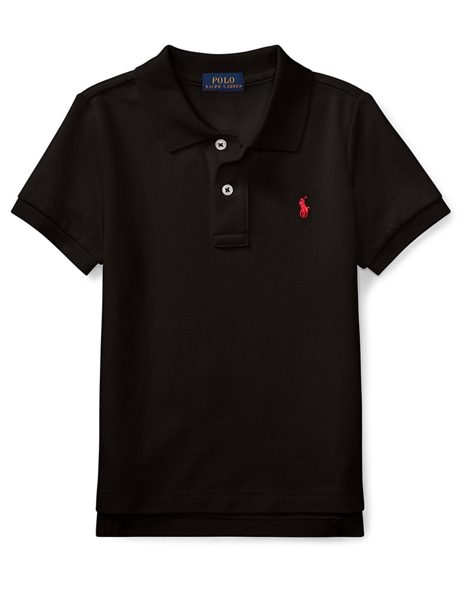 Playera tipo polo de algodón para bebé niño