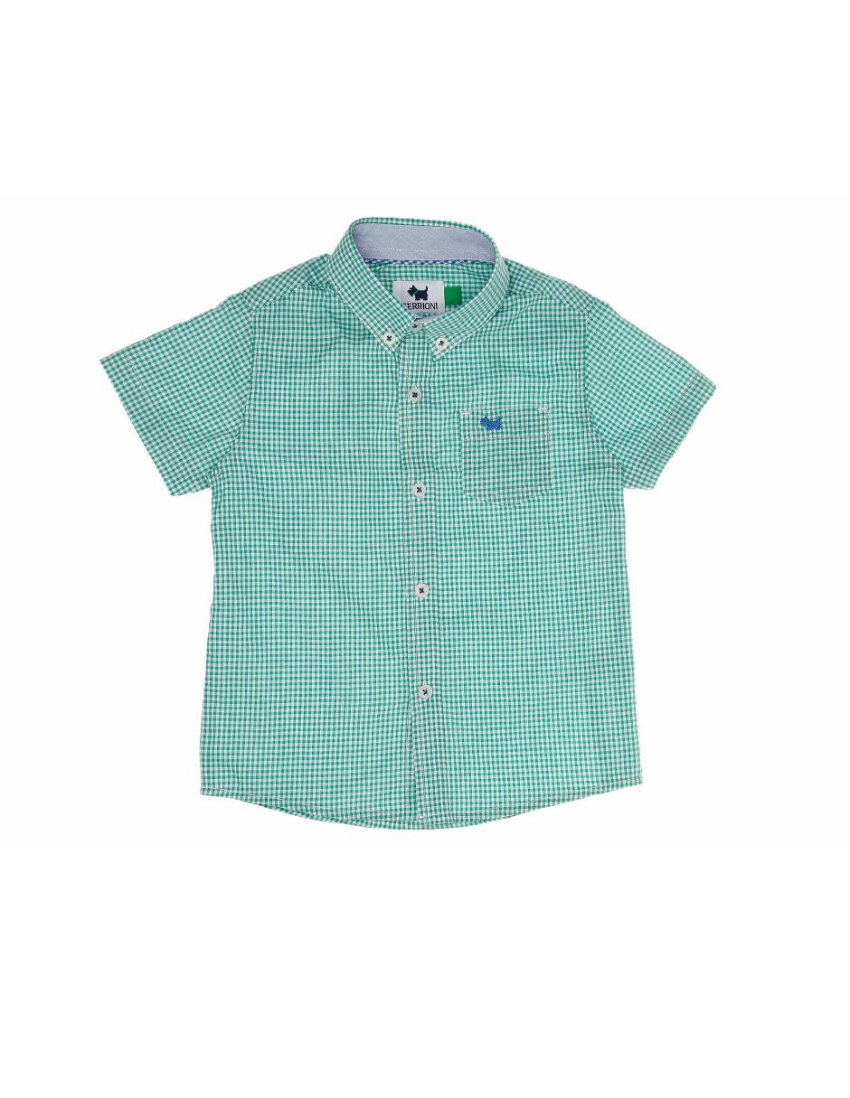 Camisa casual de algodón manga corta para bebé niño 1