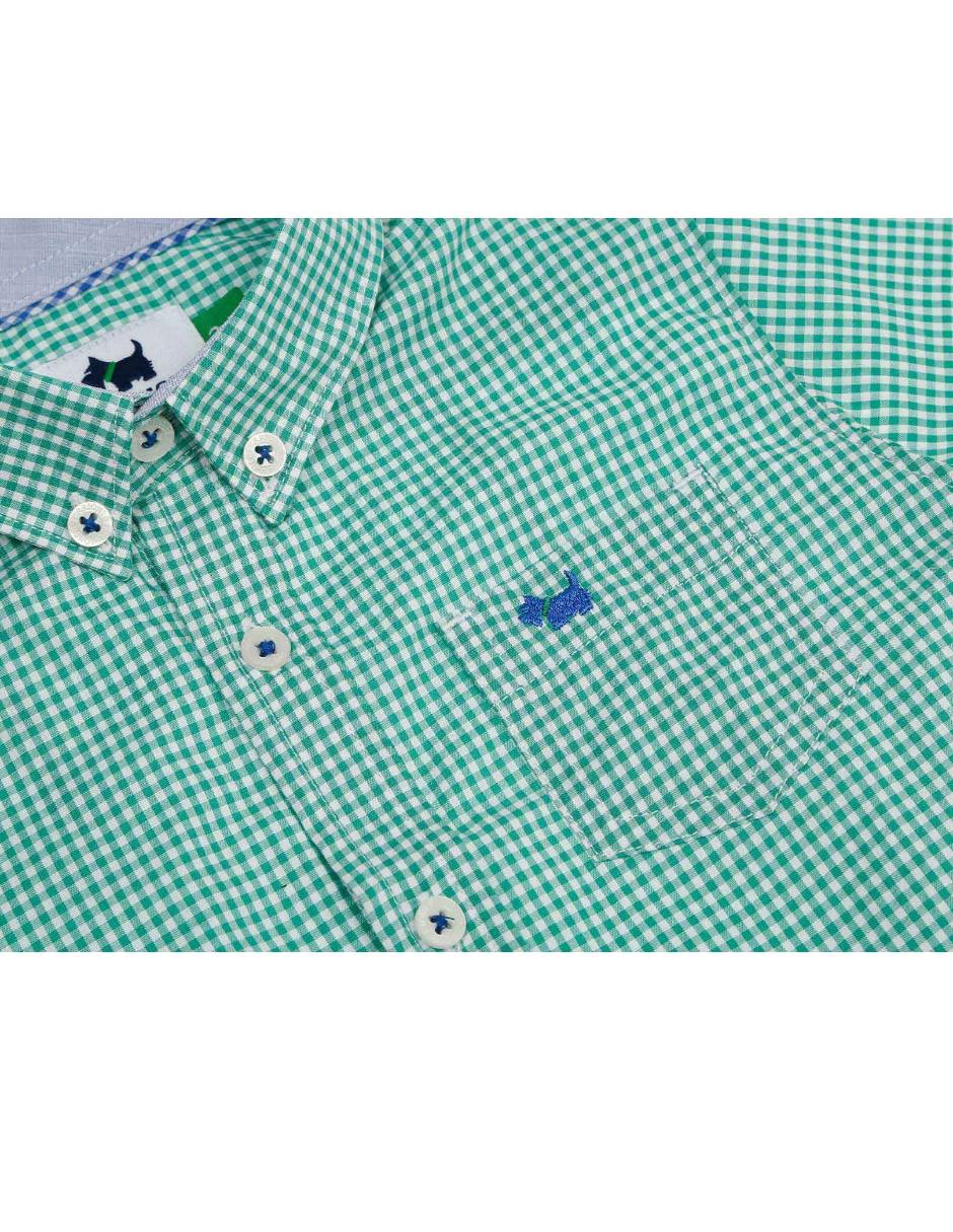 Camisa casual de algodón manga corta para bebé niño 3