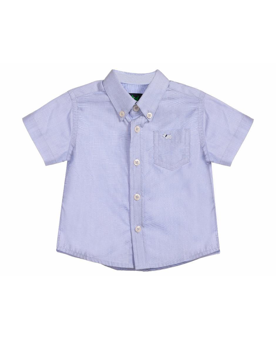 Camisa de algodón manga corta para niño