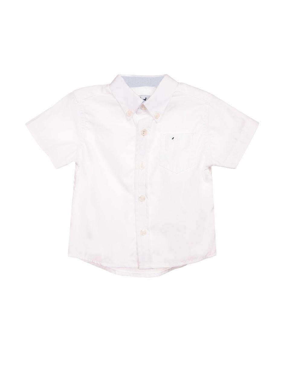 Camisa de algodón manga corta para niño