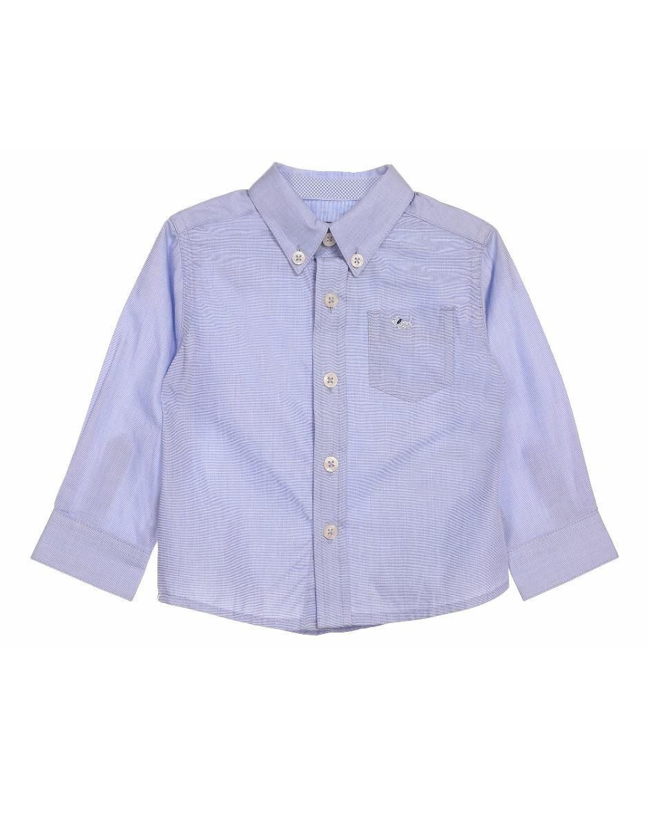 Camisa casual de algodón manga larga para niño Camisa casual de algodón manga larga para niño