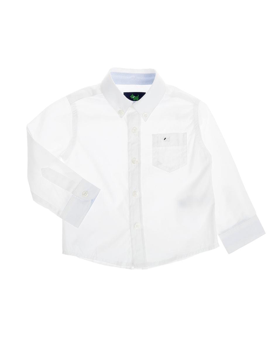 Camisa casual de algodón manga larga para niño 1