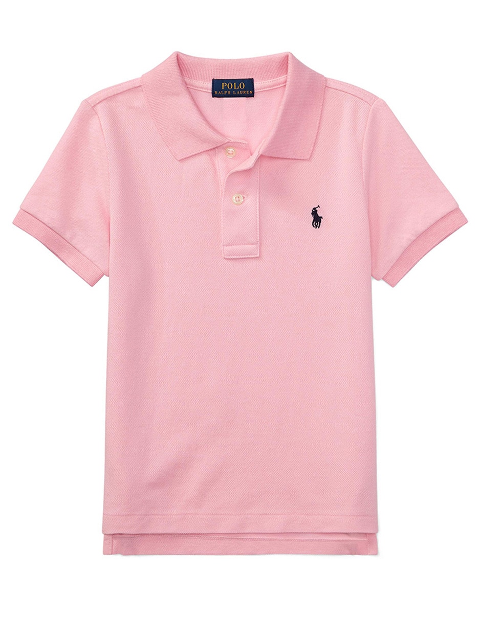 Playera tipo polo de algodón para bebé niño
