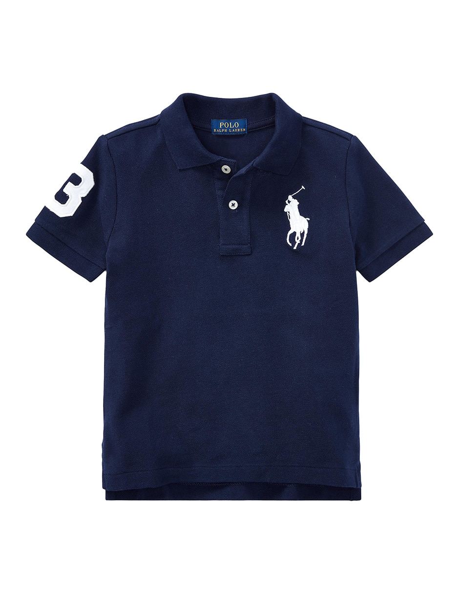Playera tipo polo de algodón para niño Playera tipo polo de algodón para niño