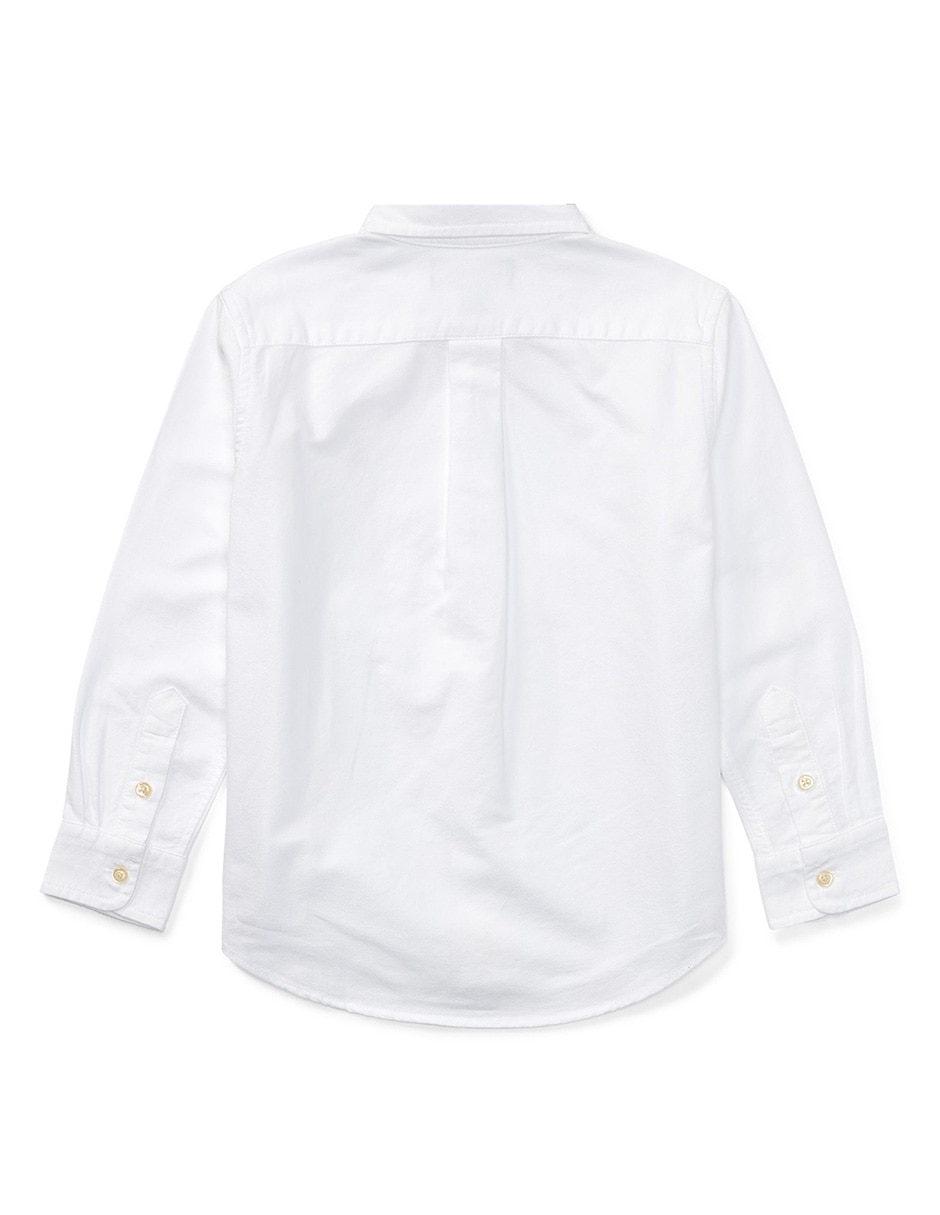 Camisa Polo Ralph Lauren manga larga de algodón para bebé
