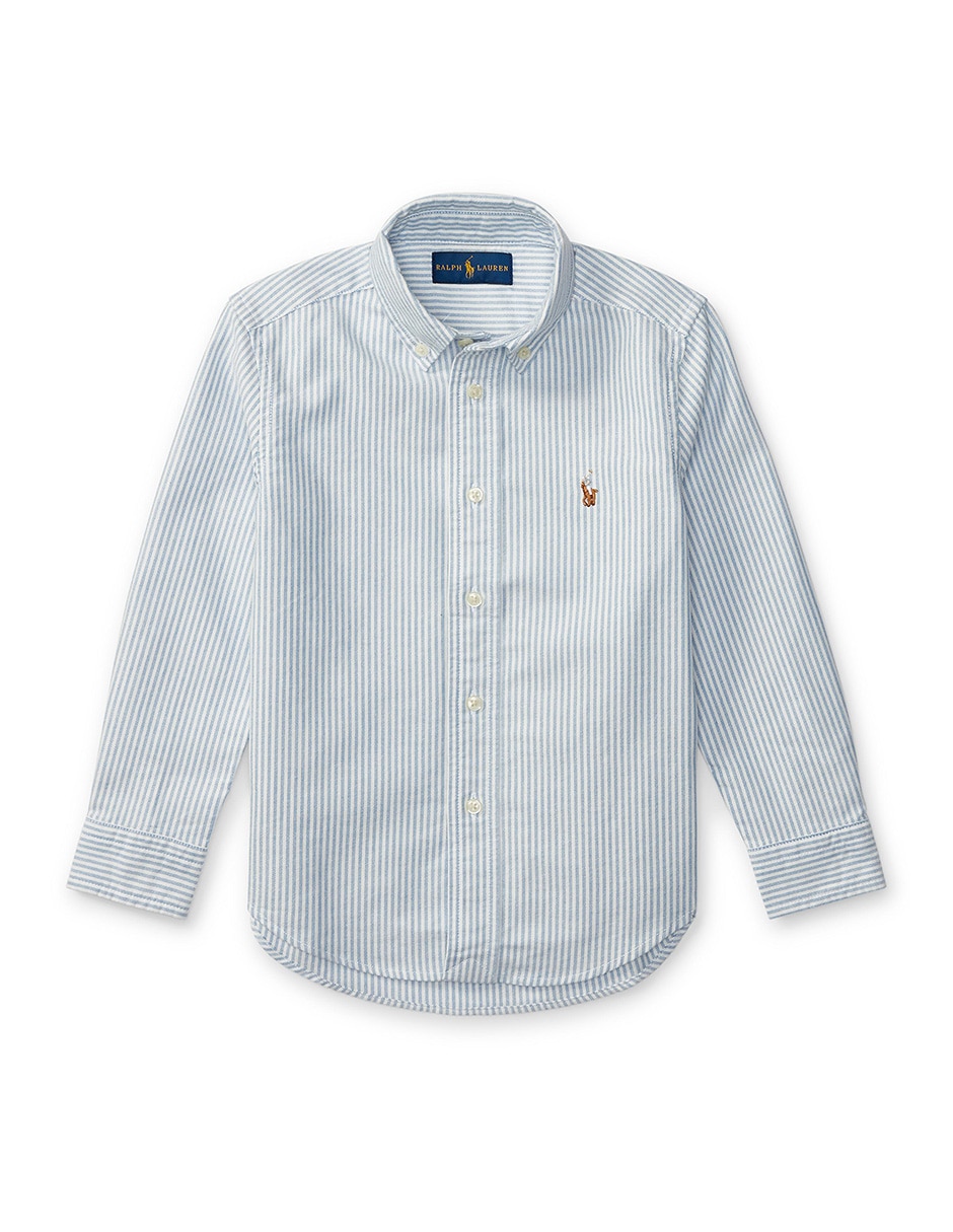 Camisa casual Polo Ralph Lauren de algodón manga larga para niño