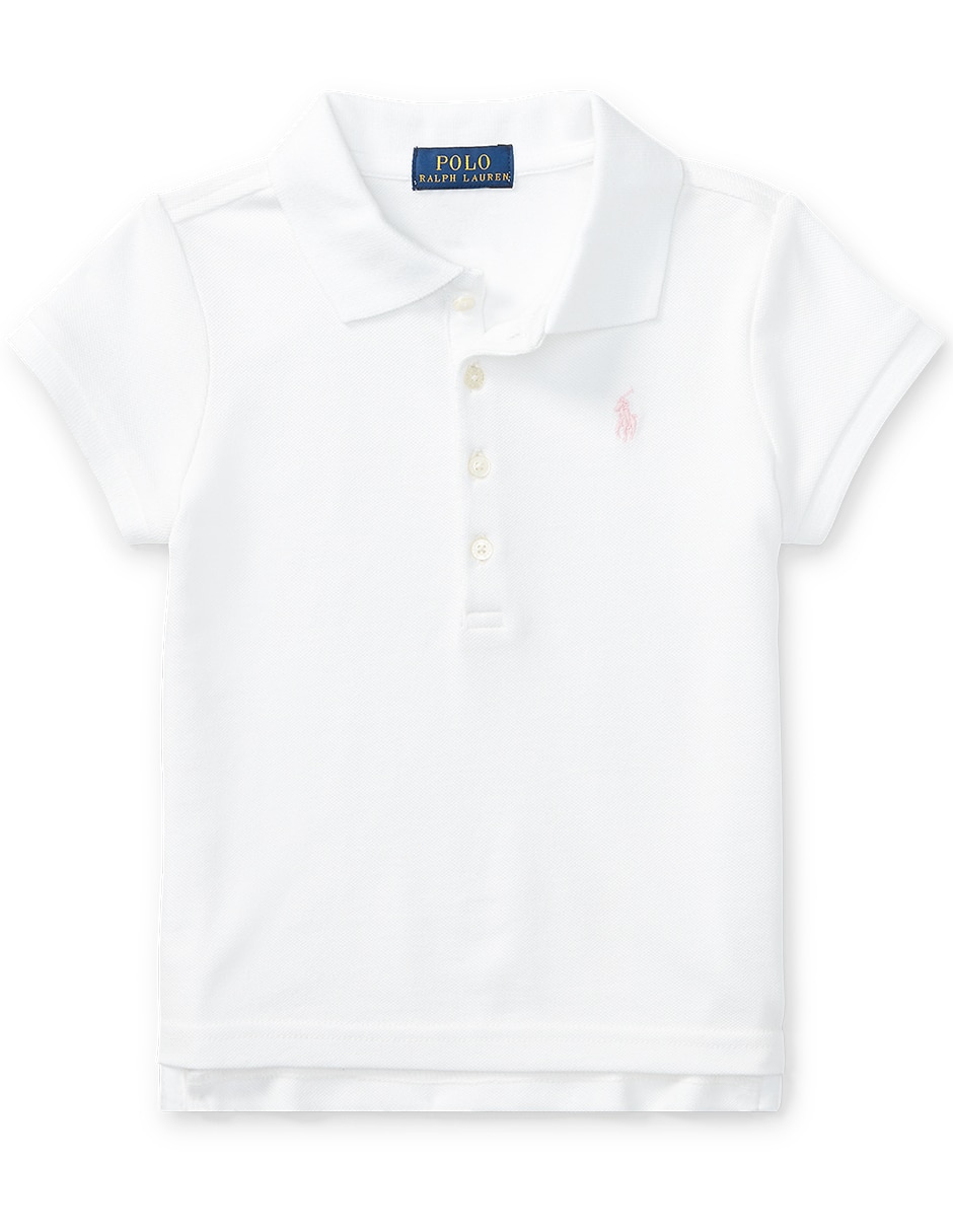 Playera polo manga corta para bebé niña Playera polo manga corta para bebé niña