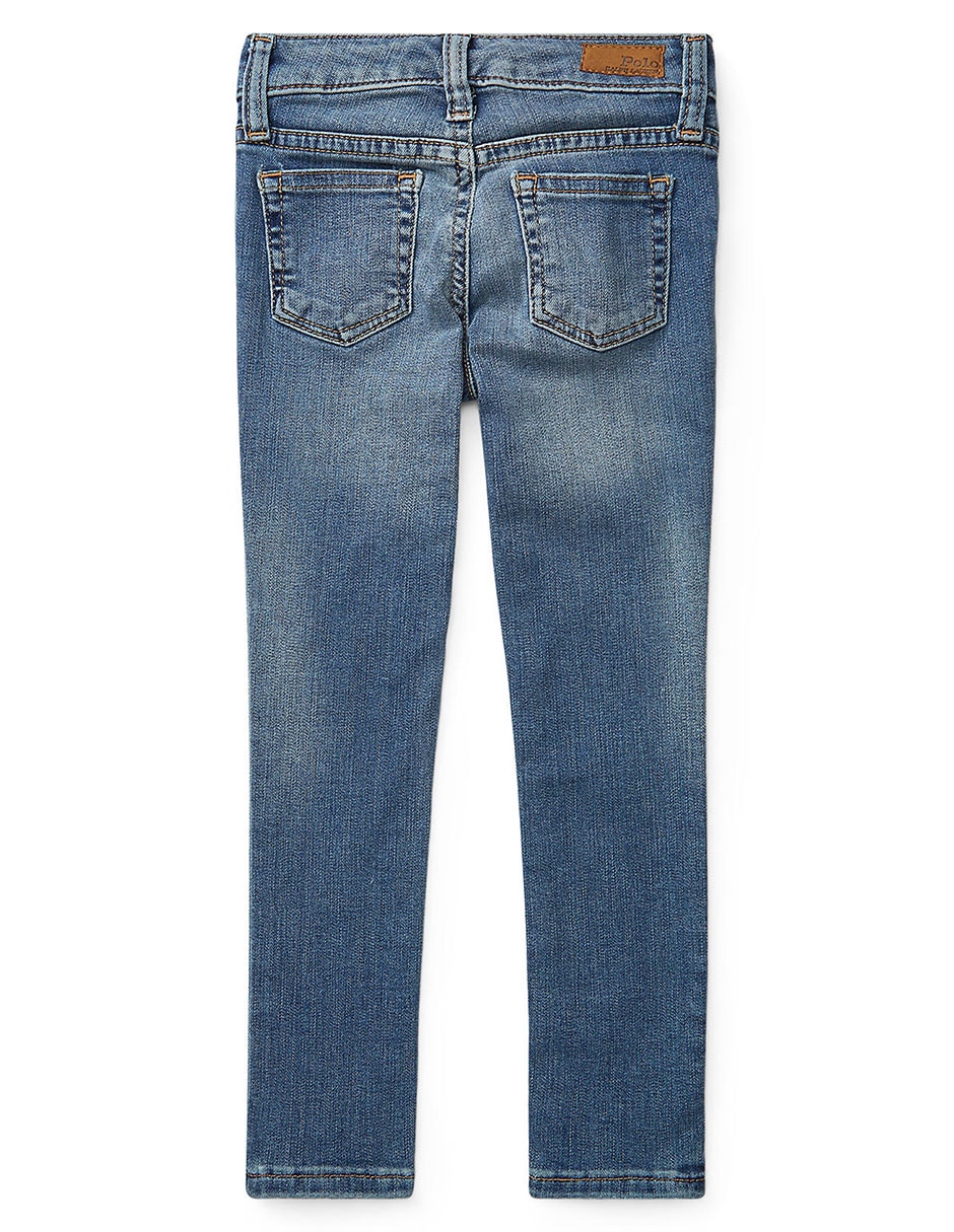 Jeans straight polo ralph lauren deslavado para niño