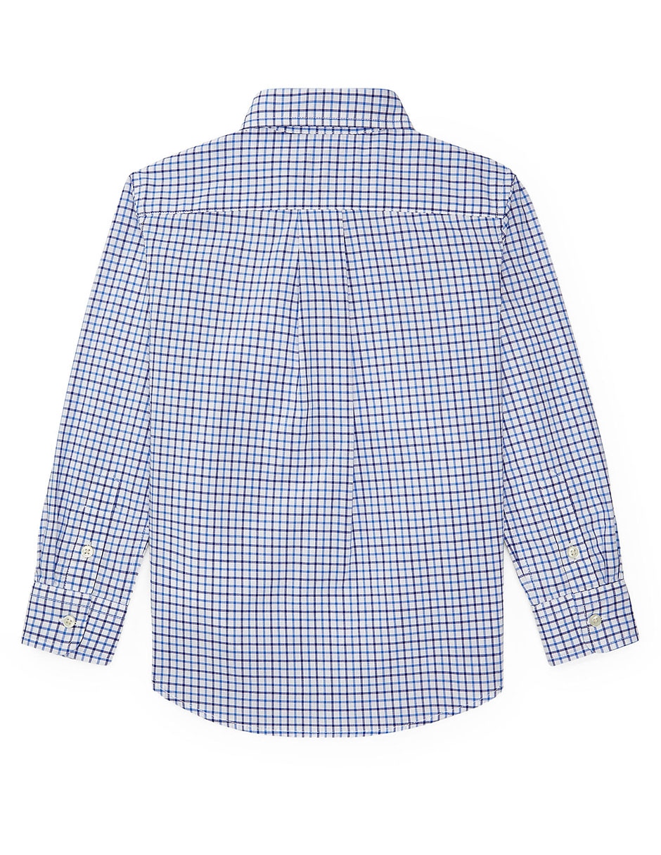 Camisa Polo Ralph Lauren manga larga de algodón para bebé