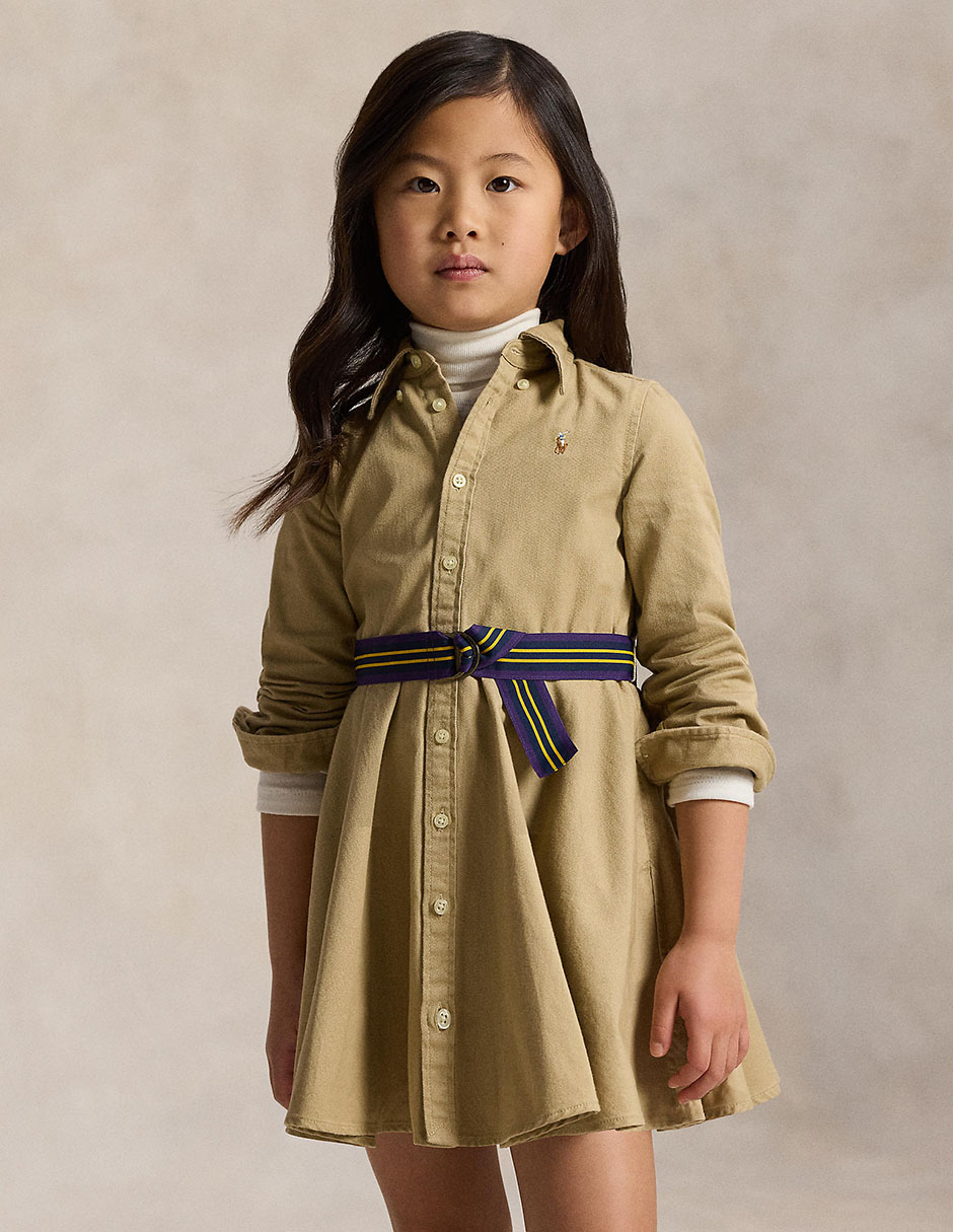 Vestido manga con puño para niña 2