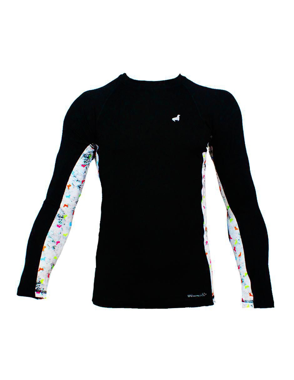 Rashguard estampado logo para niña