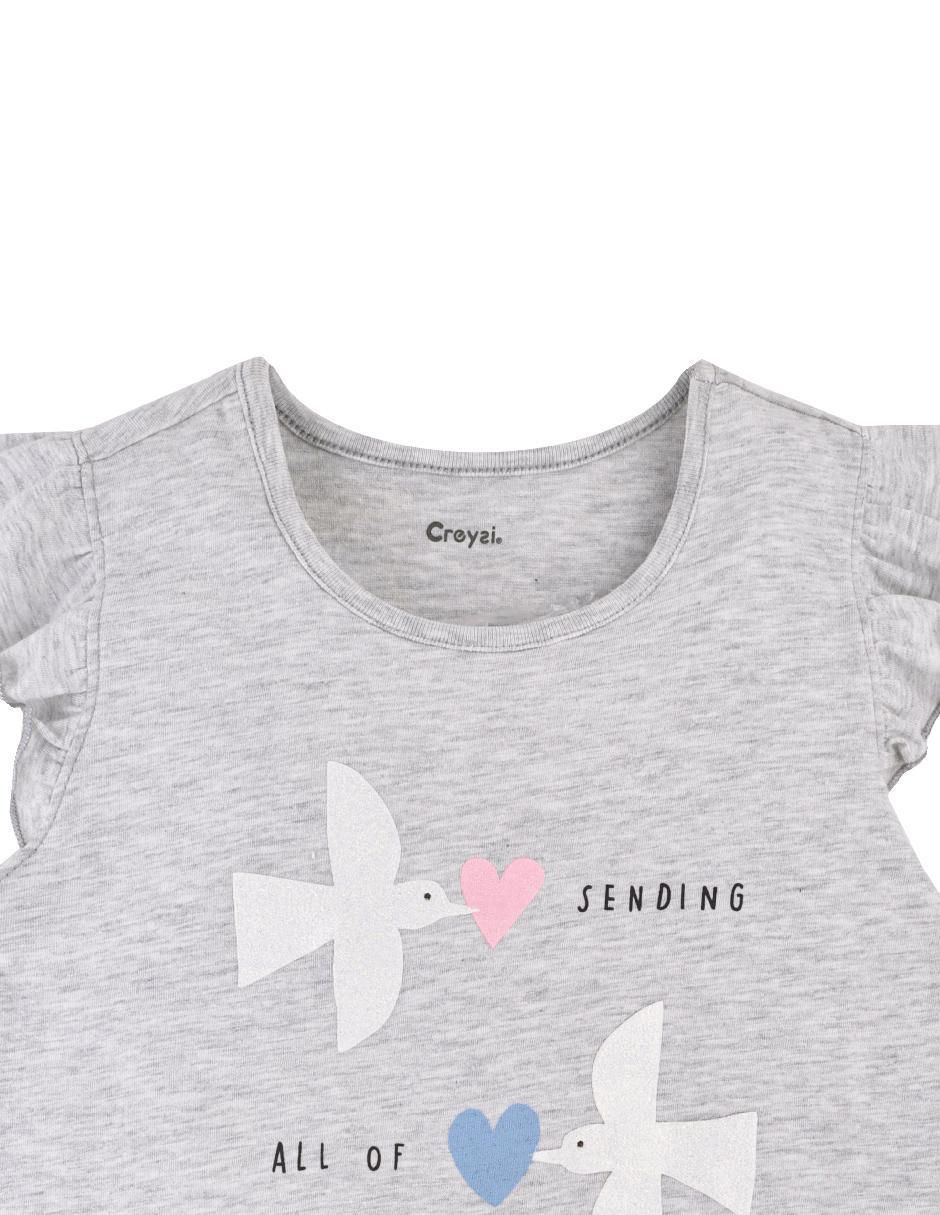 Playera Creysi manga corta para niña