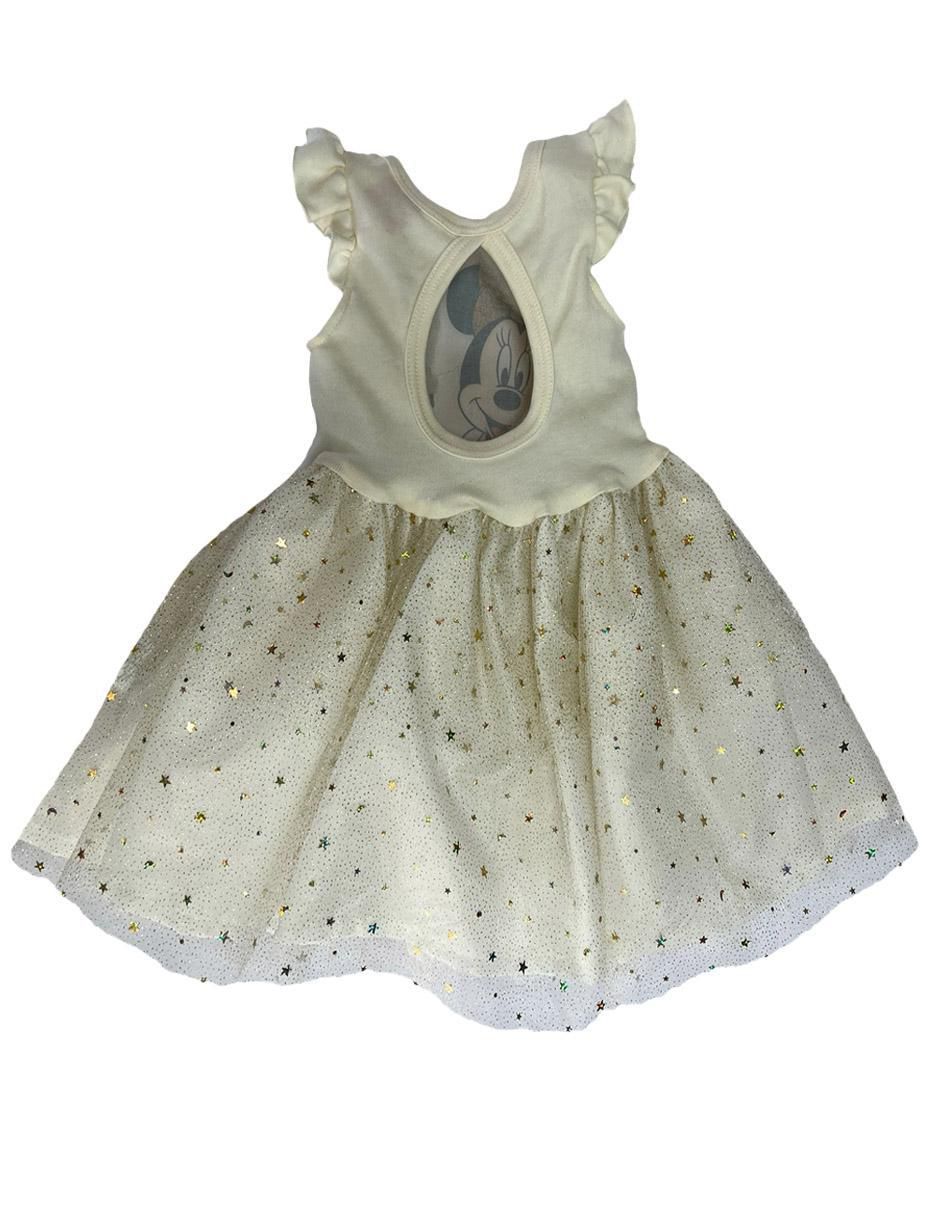Vestido manga volantes para niña