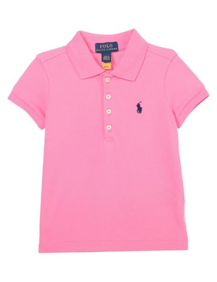Playera tipo polo de algodón para bebé niña Playera tipo polo de algodón para bebé niña
