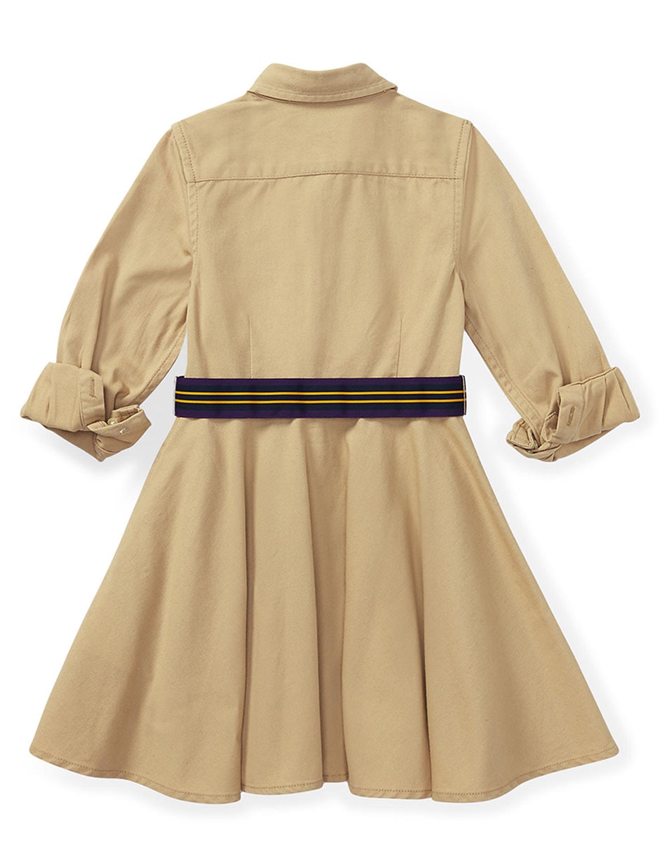 Vestido manga con puño para bebé niña 5