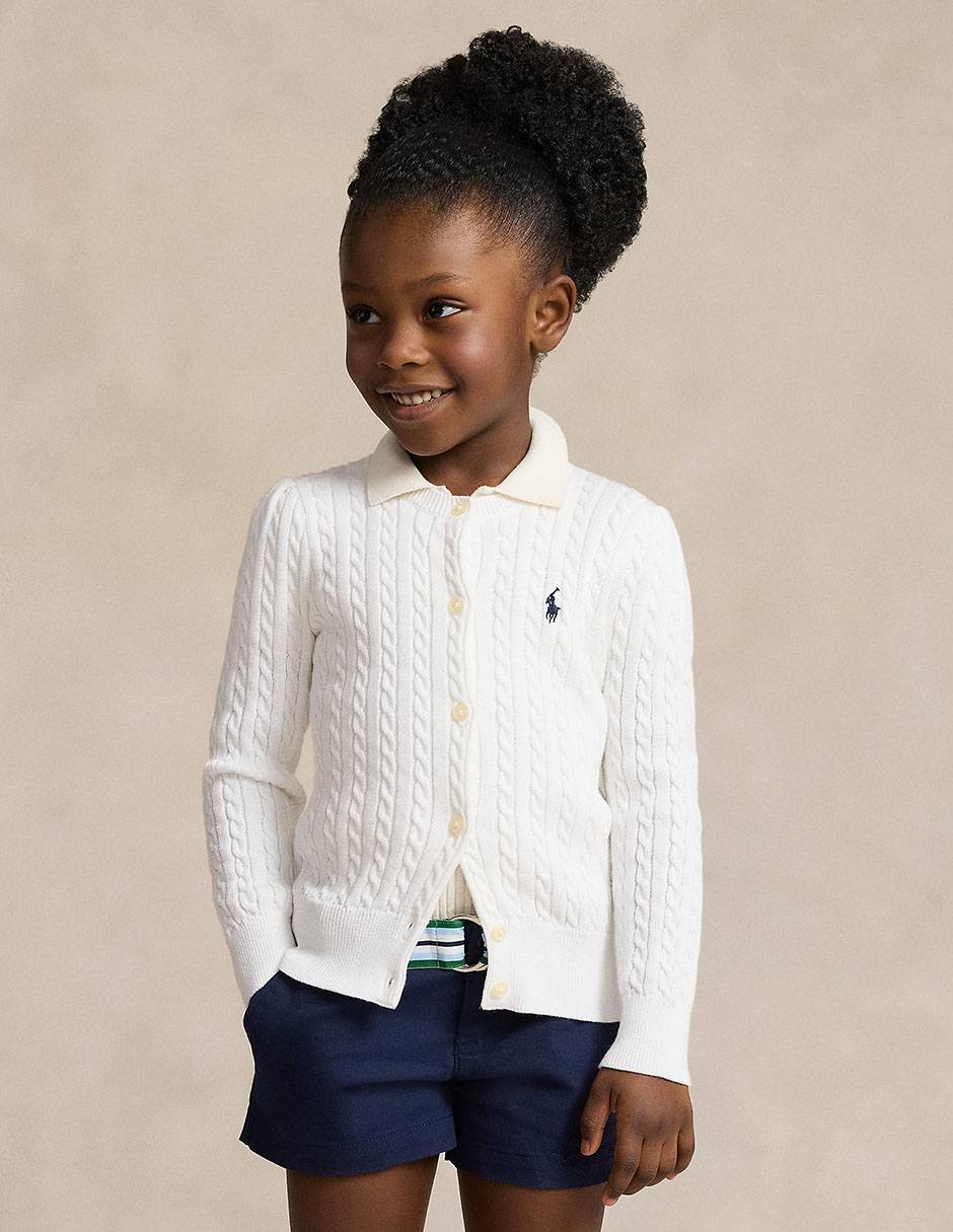 Suéter trenzado Polo Ralph Lauren para bebé niña 4