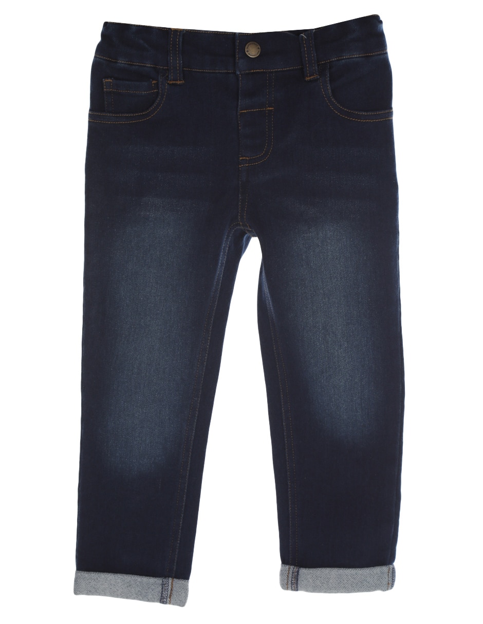 Jeans skinny Mon Caramel deslavado para bebé niño