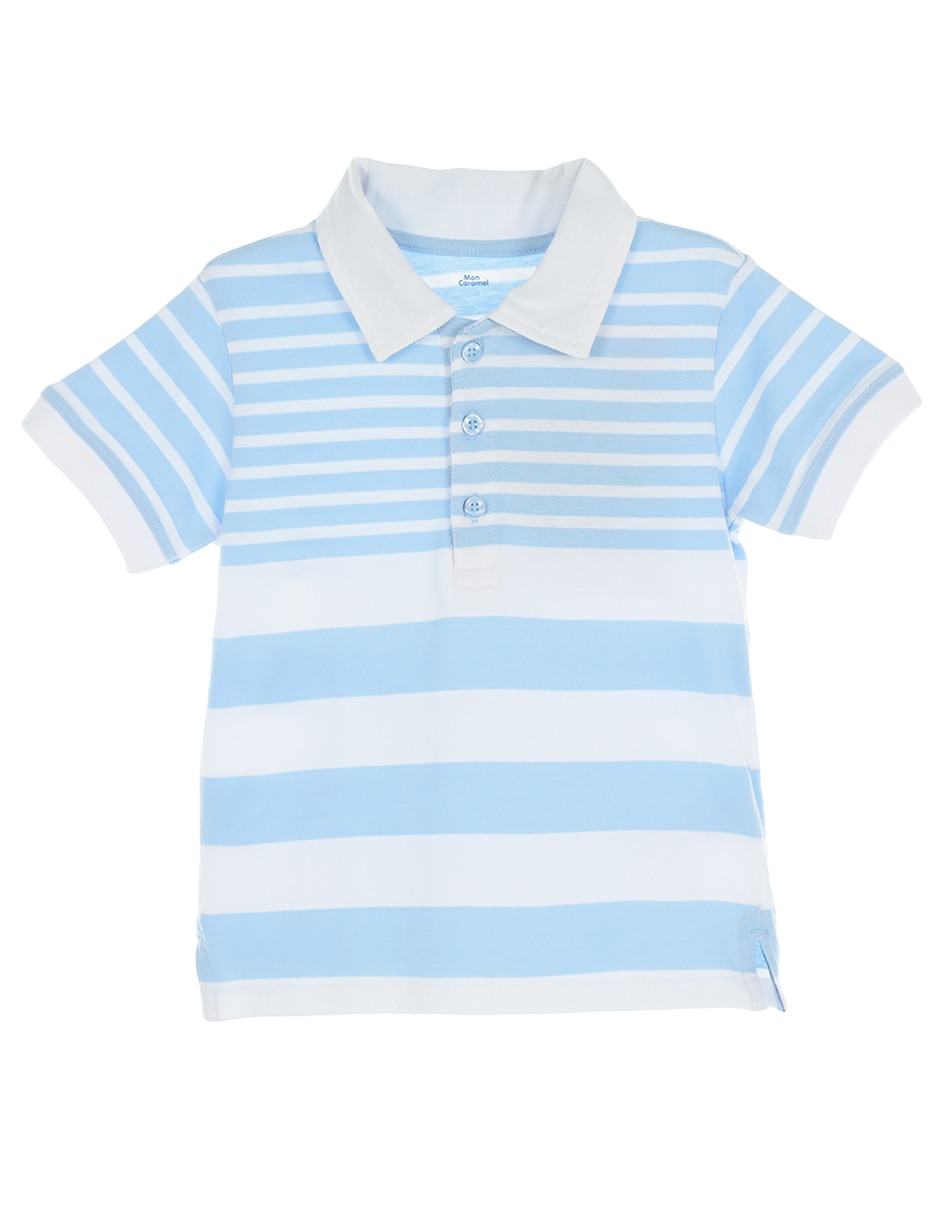 Playera tipo polo de algodón para bebé Playera tipo polo de algodón para bebé