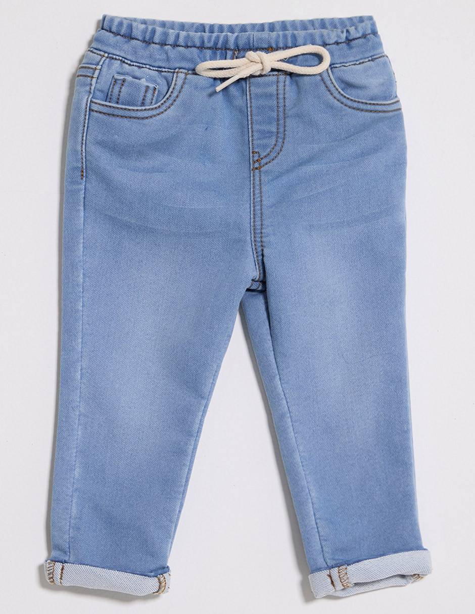 Jeans slim lavado claro para niña Jeans slim lavado claro para niña