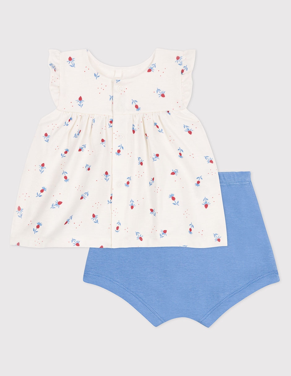 Conjunto de algodón para bebé niña 2 piezas Conjunto de algodón para bebé niña 2 piezas