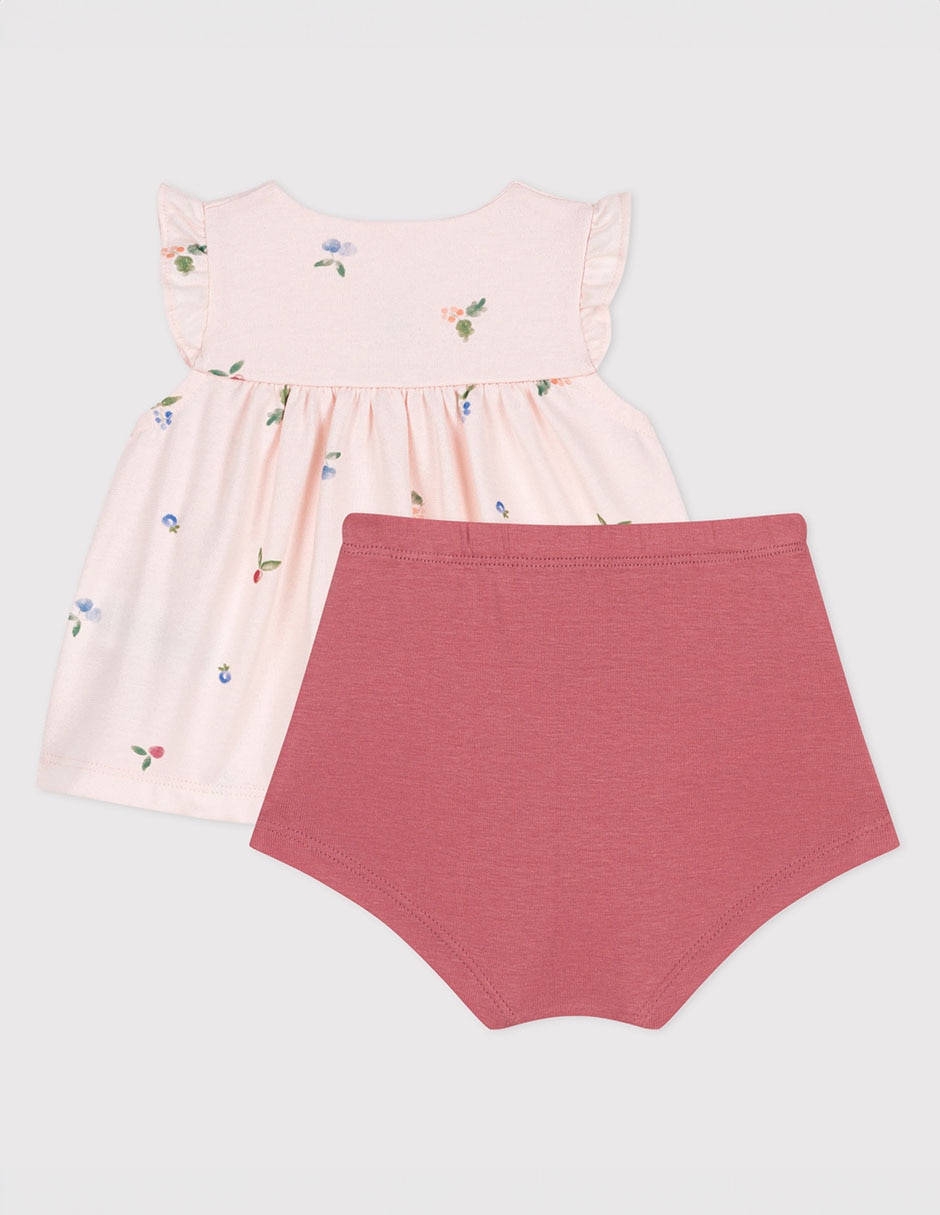 Conjunto de algodón para bebé niña 2 piezas 5