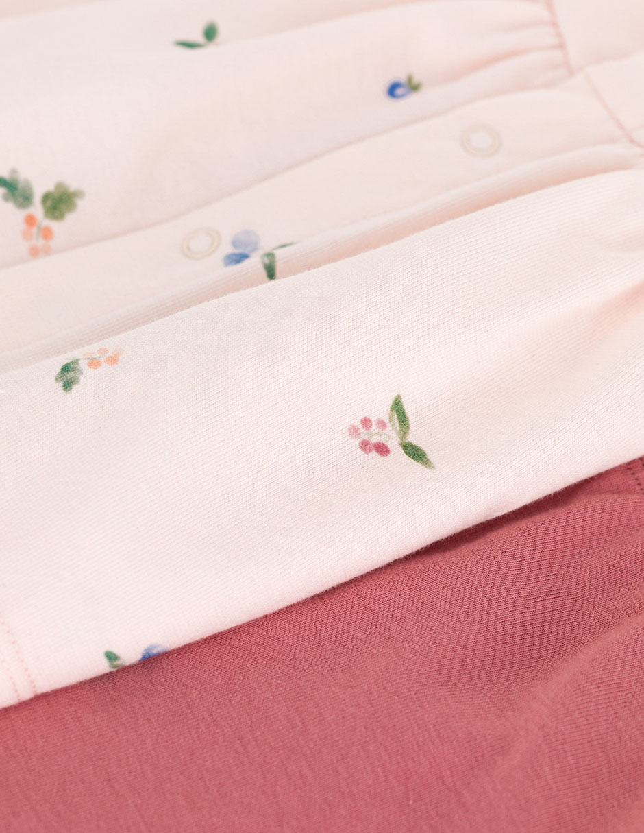 Conjunto de algodón para bebé niña 2 piezas 3