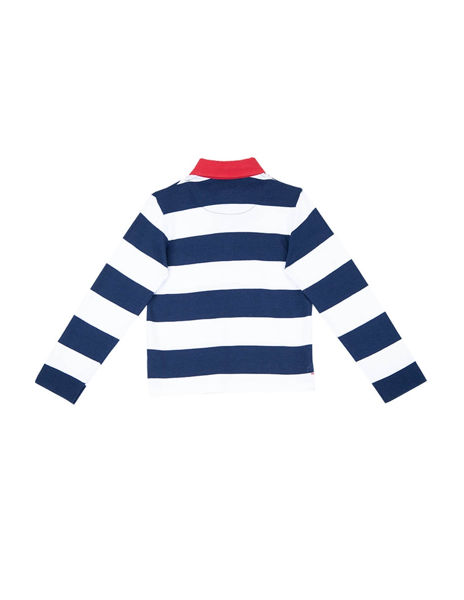 Playera tipo polo de algodón para niño 2