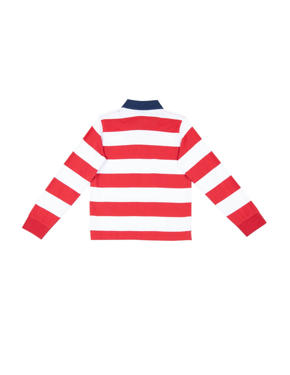 Playera tipo polo de algodón para niño 3