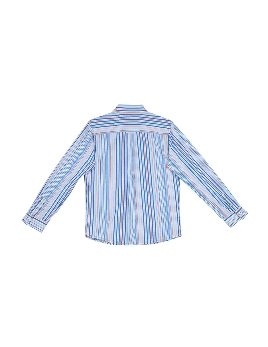 Camisa de algodón manga larga para niño