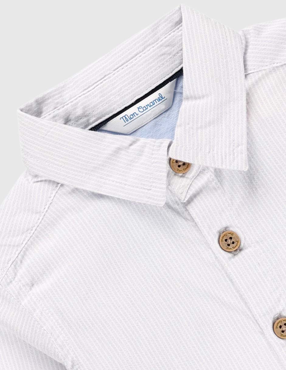 Camisa casual de algodón manga larga para niño 6