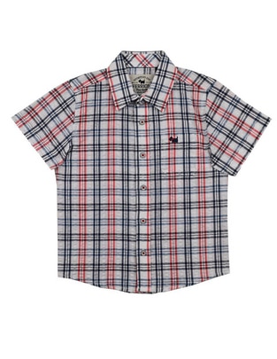 Camisa casual Leire de algodón manga corta para bebé niño