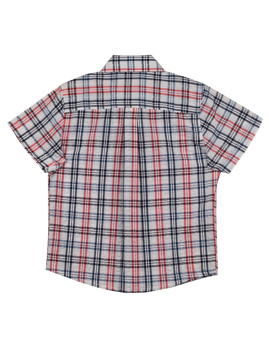 Camisa casual Leire de algodón manga corta para bebé niño