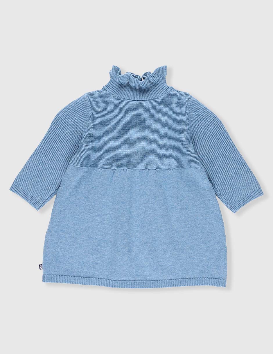 Vestido manga larga para bebé niña