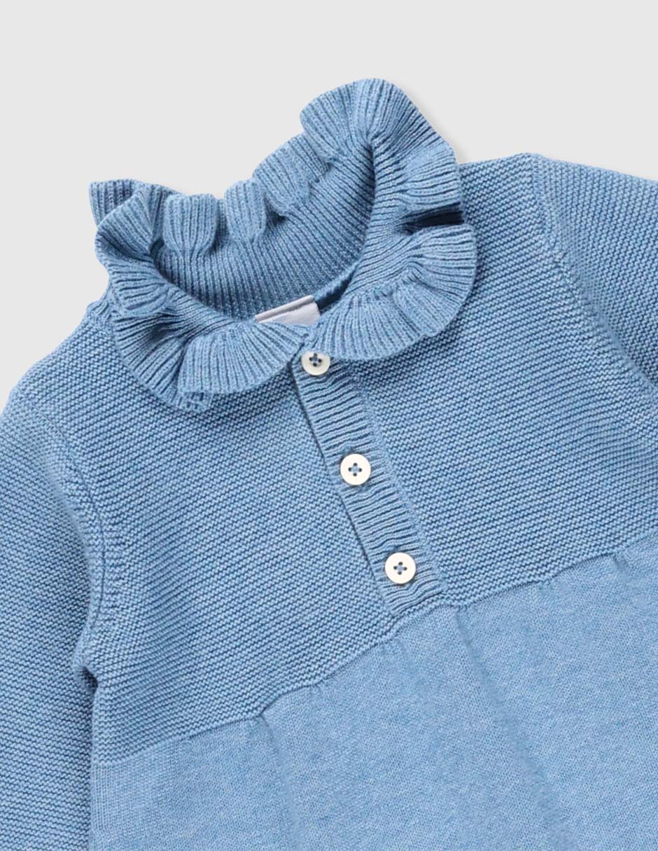 Vestido manga larga para bebé niña