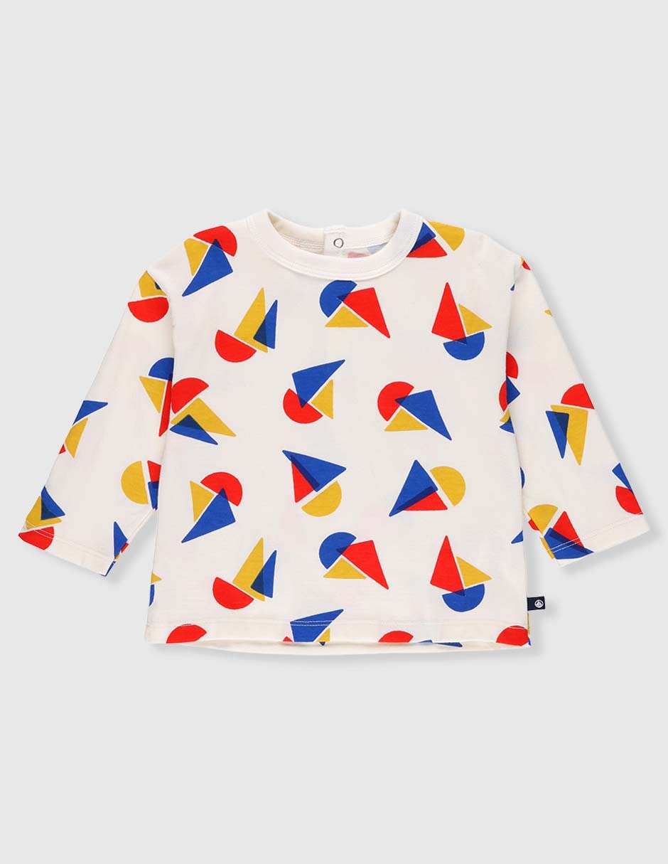 Playera Petit Bateau manga larga para bebé niño