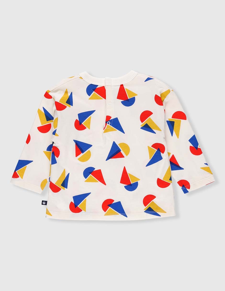 Playera Petit Bateau manga larga para bebé niño