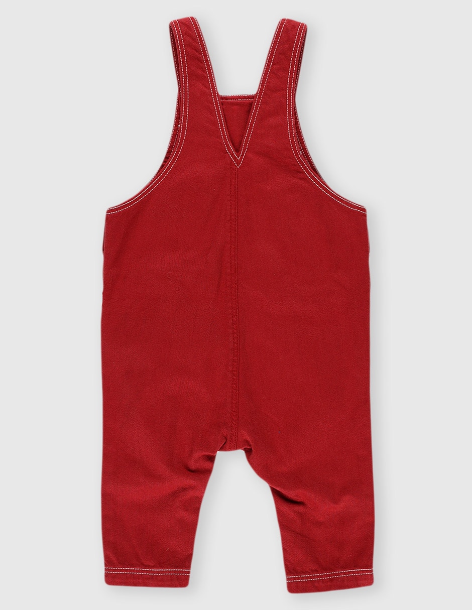 Overol Petit Bateau de algodón para bebé niña