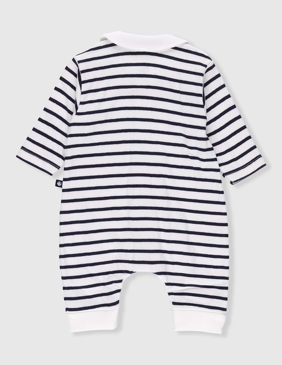Mameluco Petit Bateau de algodón para bebé niño
