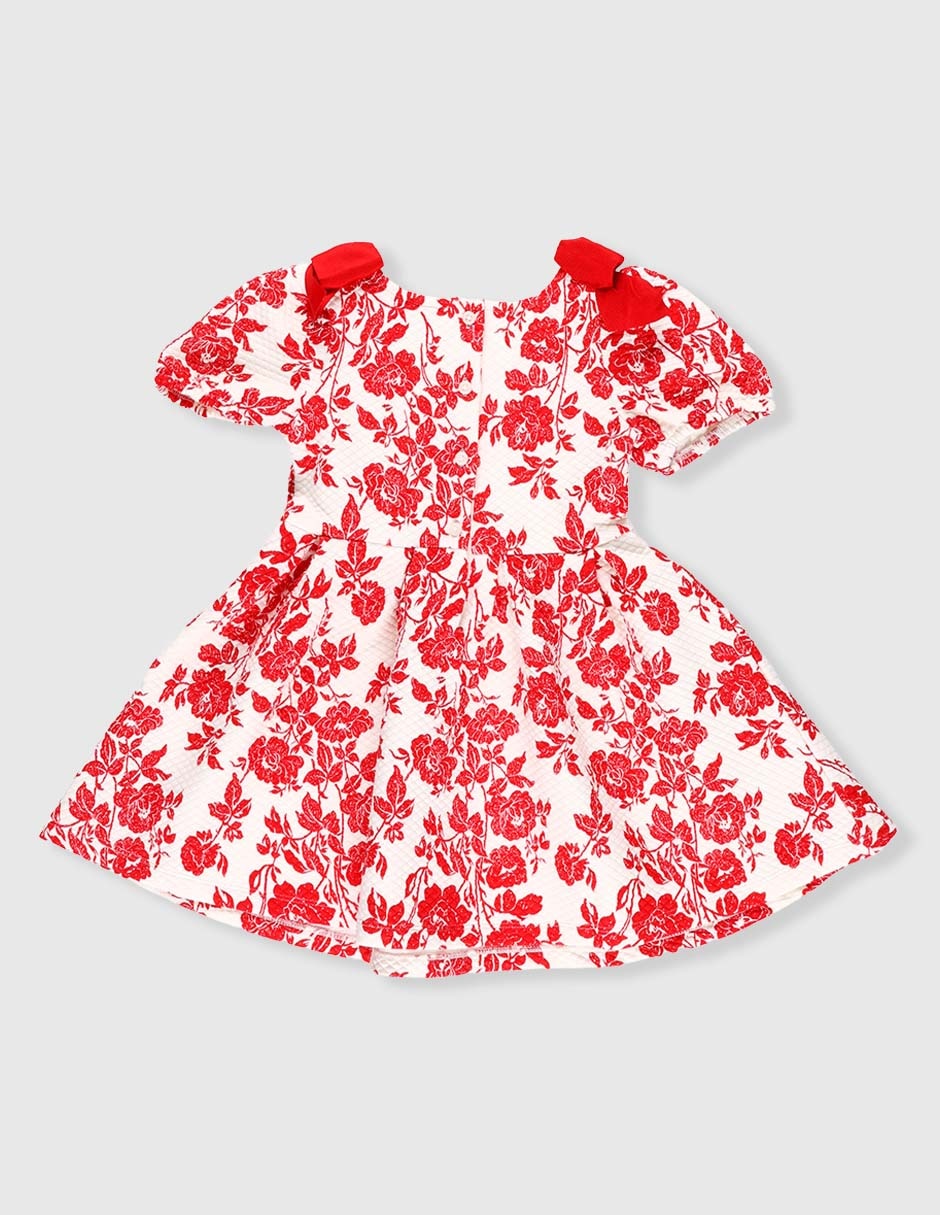 Vestido Janie and Jack manga globo para bebé niña