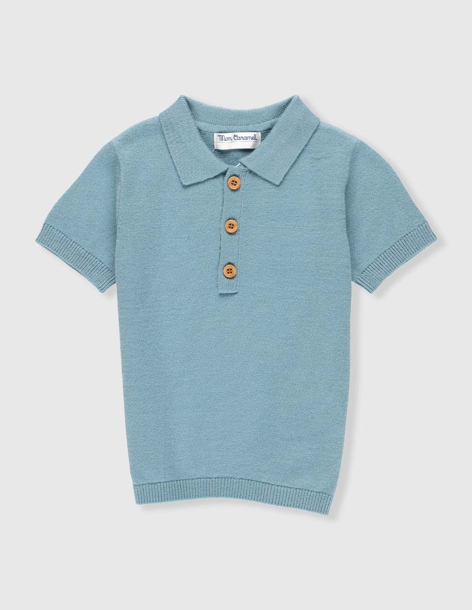 Playera tipo polo para bebé niño