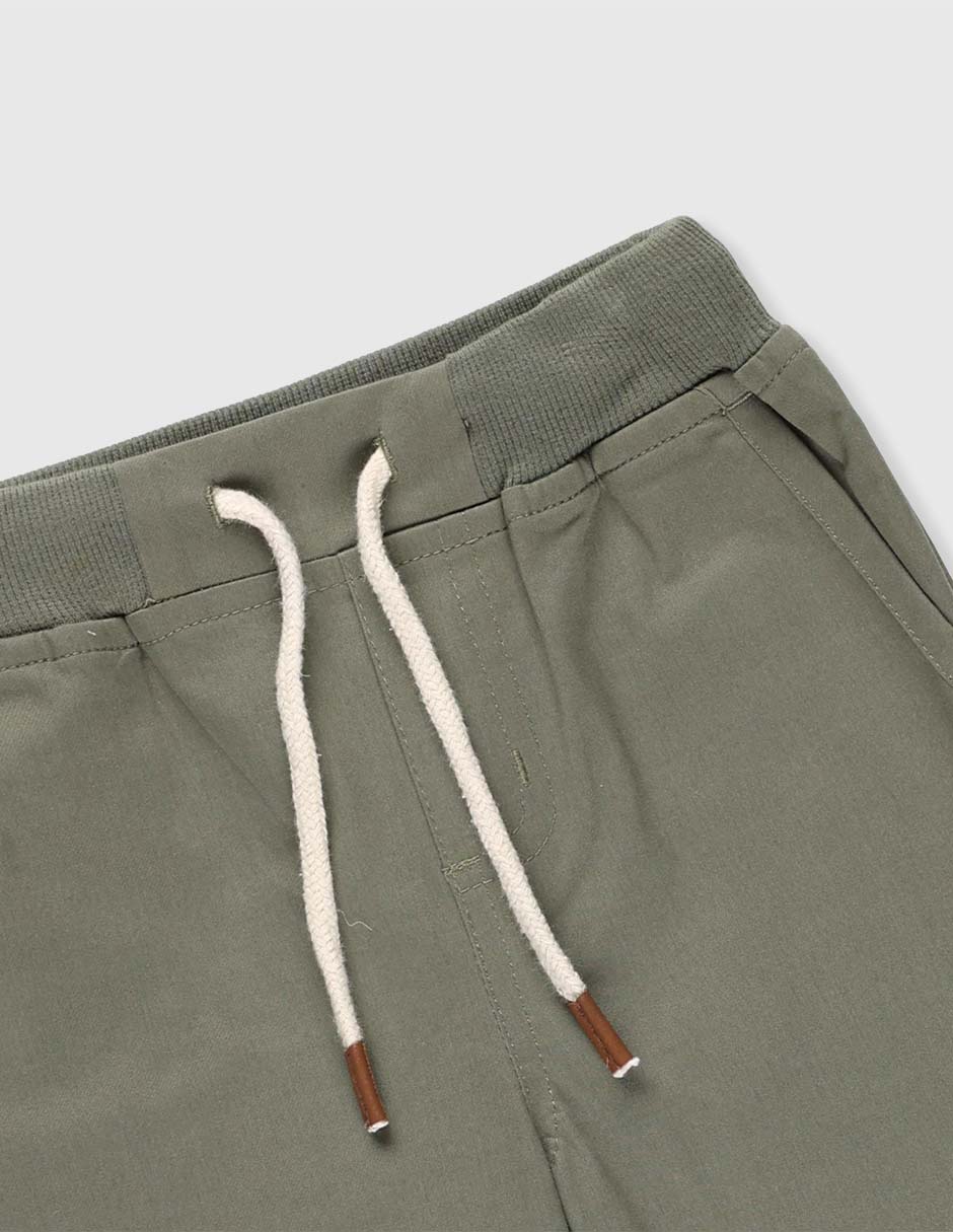 Pantalón con jareta relaxed Mon Caramel para niño