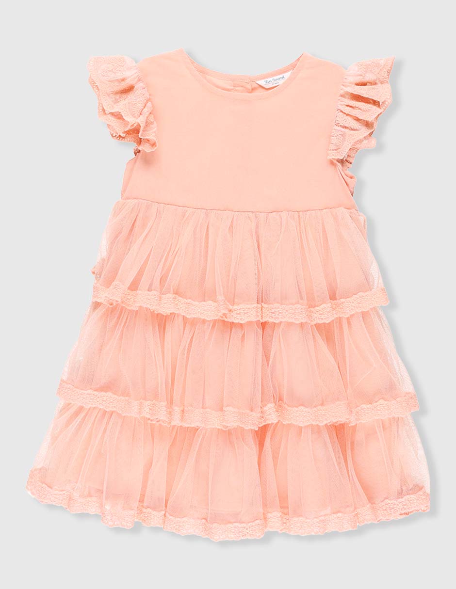 Vestido manga volantes para niña Vestido manga volantes para niña