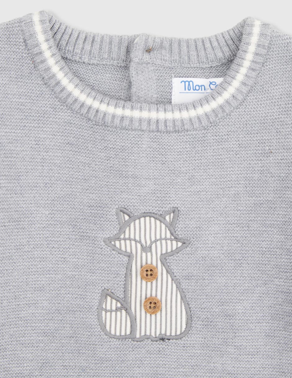 Conjunto Mon Caramel de algodón para niño