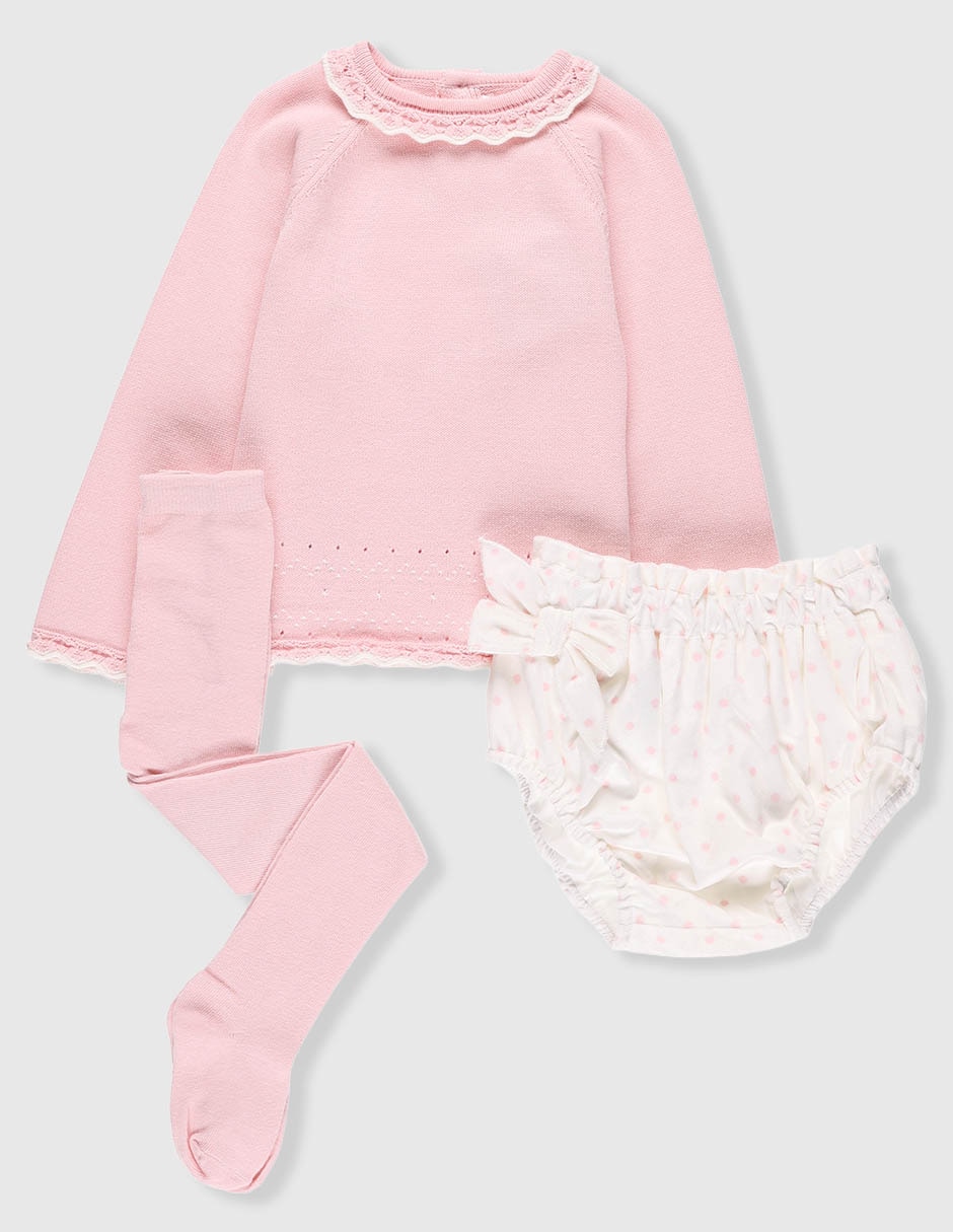 Conjunto de algodón para bebé niña 1