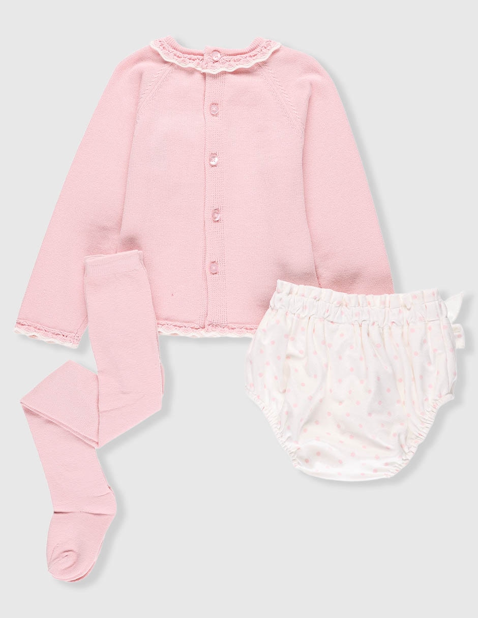 Conjunto de algodón para bebé niña 6